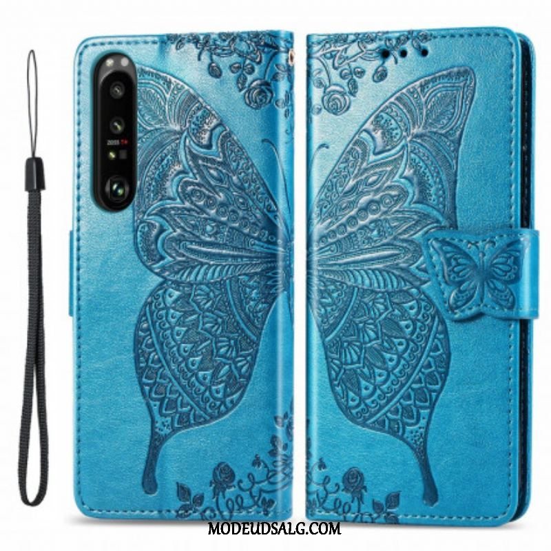 Flip Cover Sony Xperia 1 III Halve Sommerfugle