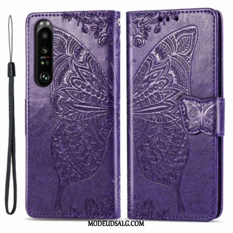 Flip Cover Sony Xperia 1 III Halve Sommerfugle