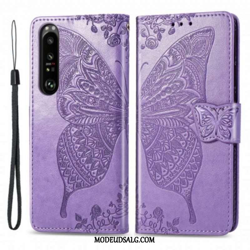 Flip Cover Sony Xperia 1 III Halve Sommerfugle