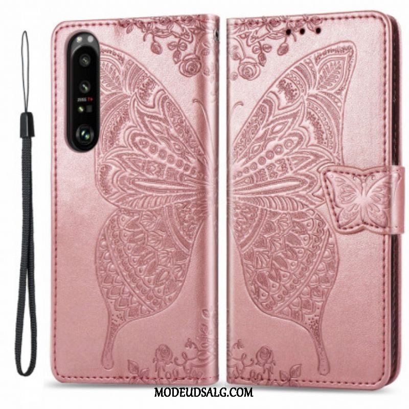 Flip Cover Sony Xperia 1 III Halve Sommerfugle