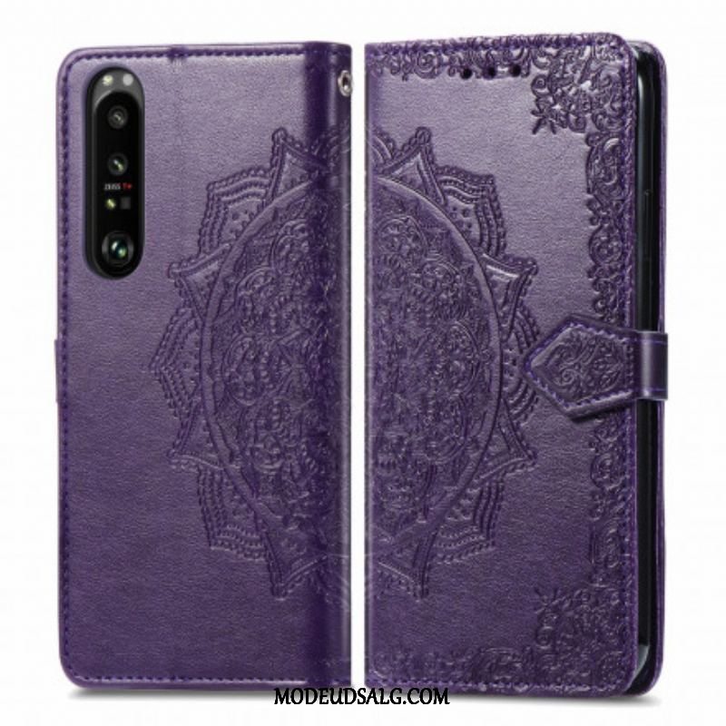 Flip Cover Sony Xperia 1 III Mandala Middelalder