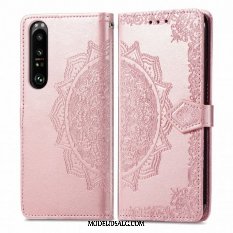 Flip Cover Sony Xperia 1 III Mandala Middelalder