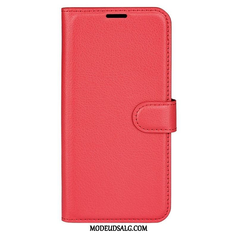 Flip Cover Sony Xperia 1 IV Klassisk Litchi