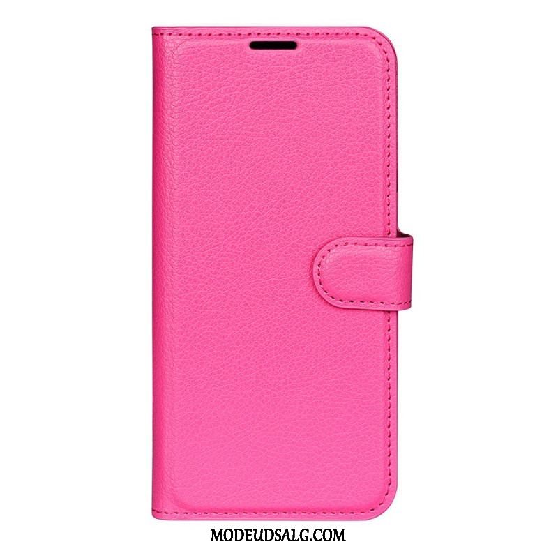 Flip Cover Sony Xperia 1 IV Klassisk Litchi