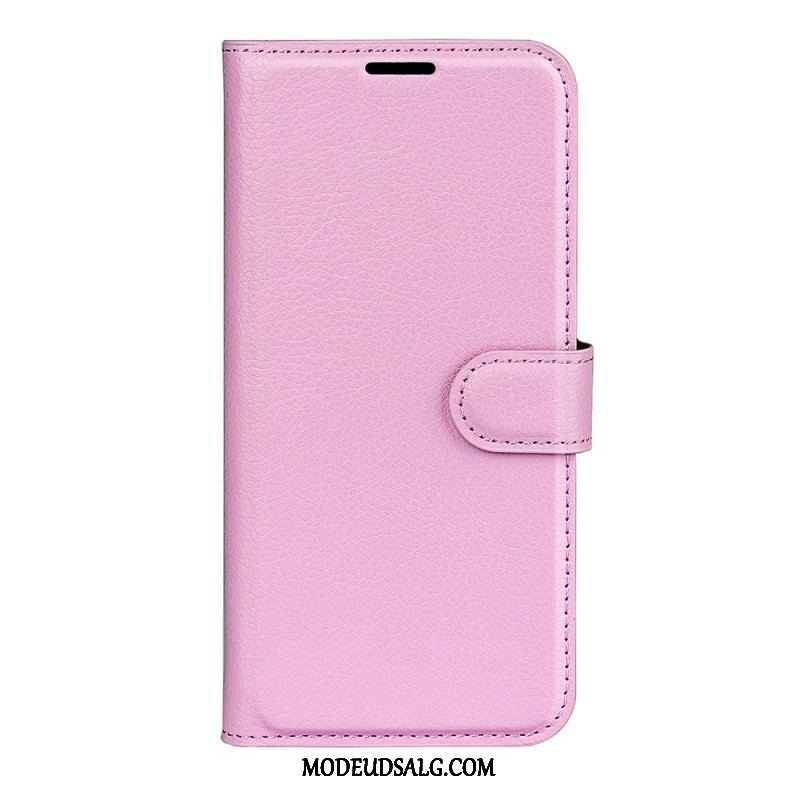 Flip Cover Sony Xperia 1 IV Klassisk Litchi