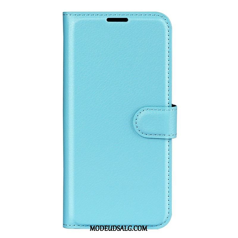 Flip Cover Sony Xperia 1 IV Klassisk Litchi