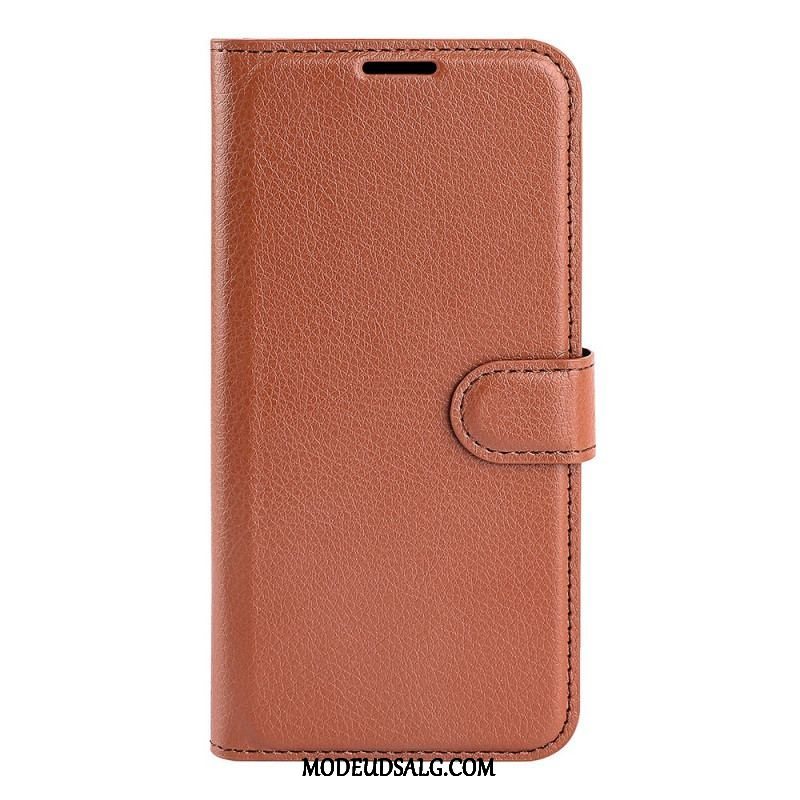 Flip Cover Sony Xperia 1 IV Klassisk Litchi