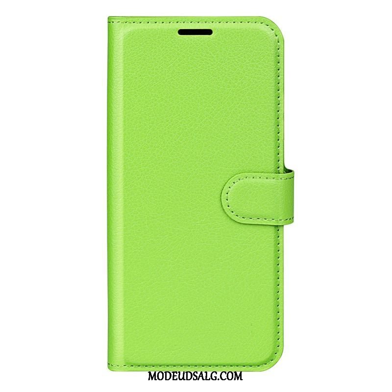 Flip Cover Sony Xperia 1 IV Klassisk Litchi