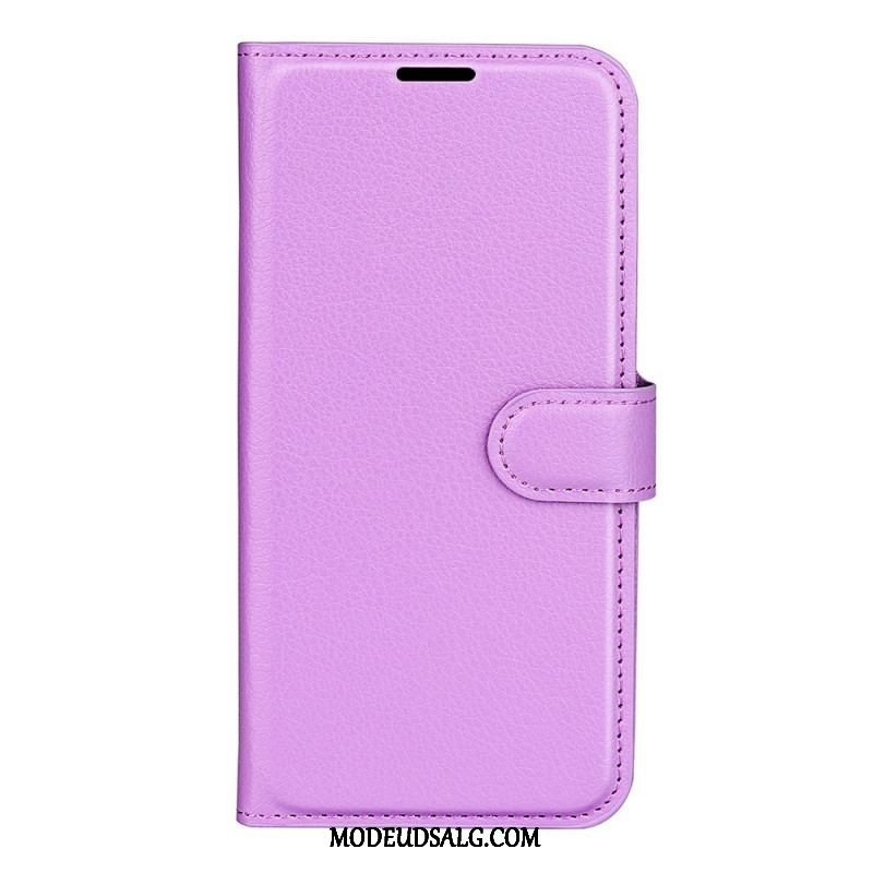 Flip Cover Sony Xperia 1 IV Klassisk Litchi