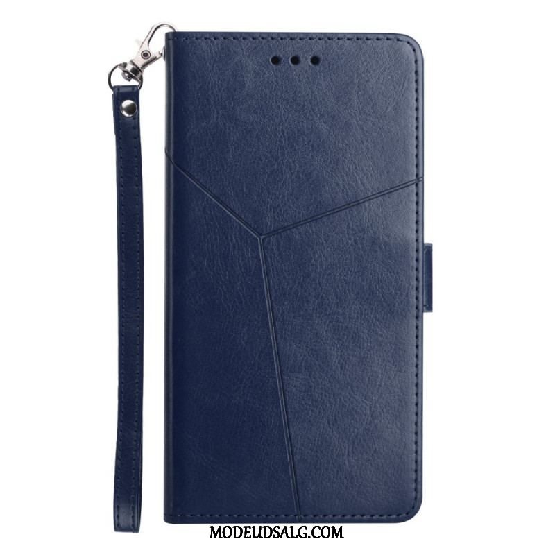 Flip Cover Sony Xperia 1 IV Med Snor Strappy Y-mønster