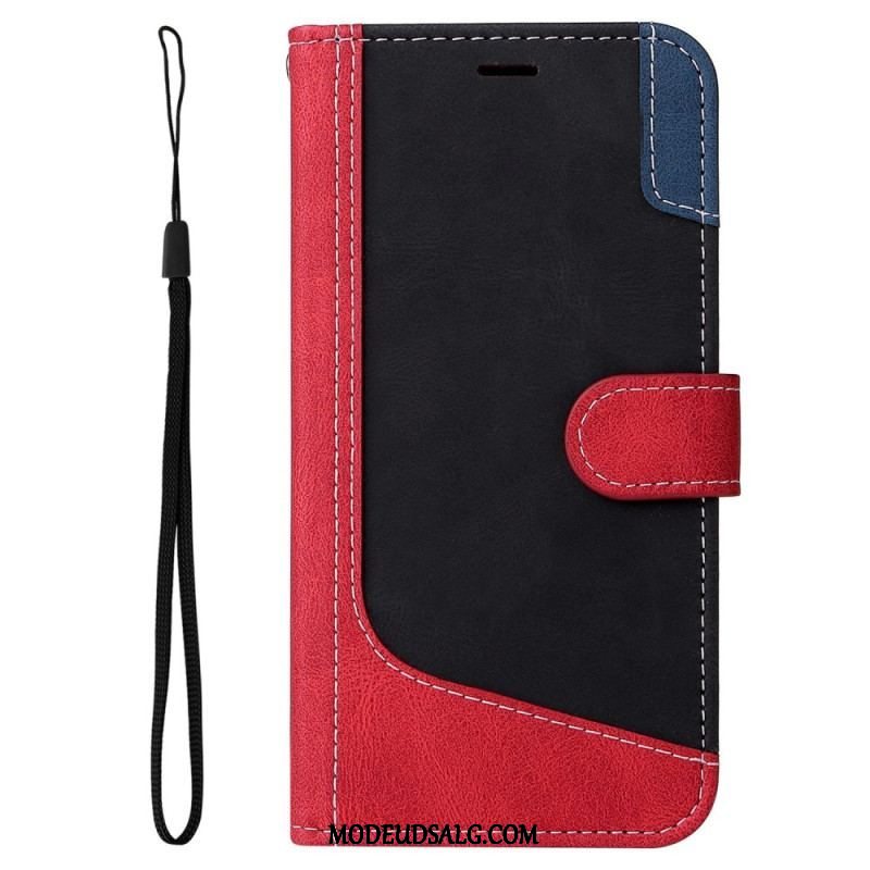 Flip Cover Sony Xperia 1 IV Tofarvet Med Rem