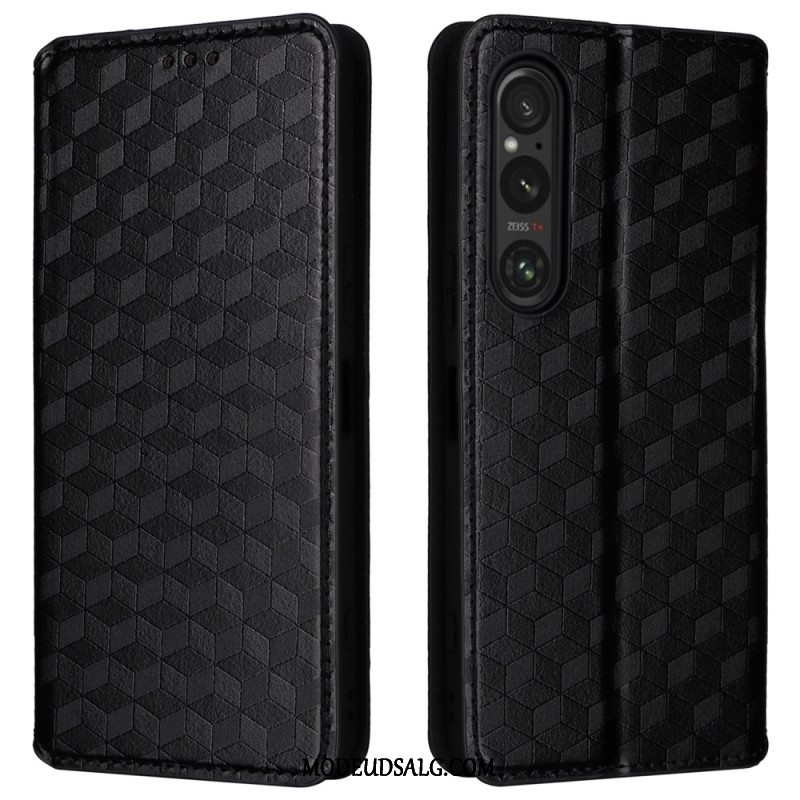 Flip Cover Sony Xperia 1 Vi 3d Diamantmønster