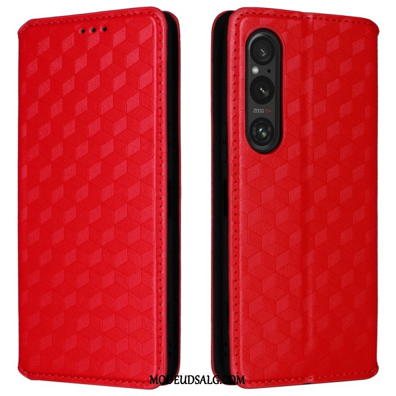 Flip Cover Sony Xperia 1 Vi 3d Diamantmønster