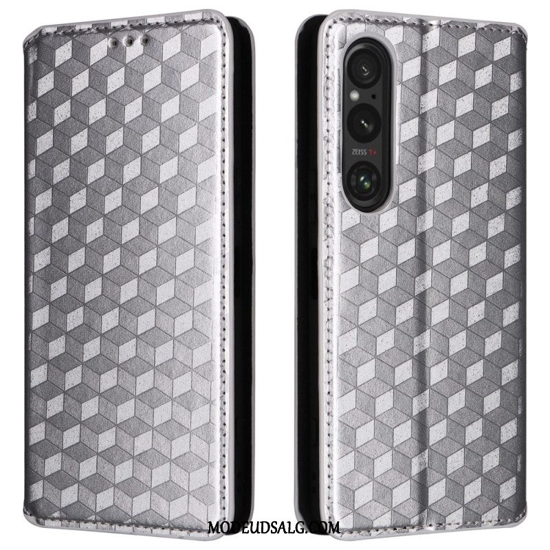 Flip Cover Sony Xperia 1 Vi 3d Diamantmønster