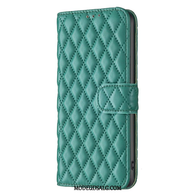 Flip Cover Sony Xperia 1 Vi Quiltet Binfen Farve