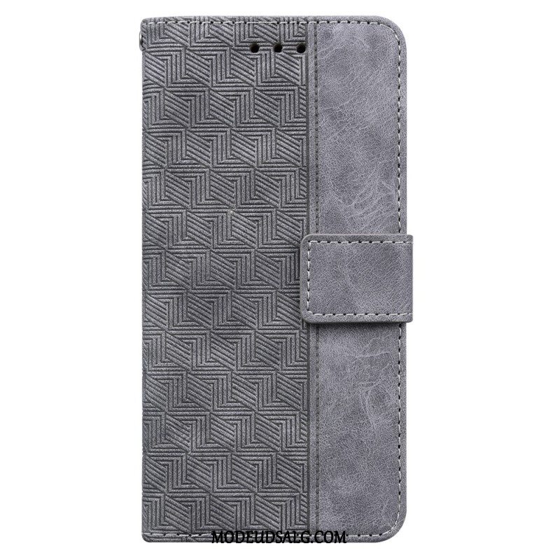 Flip Cover Sony Xperia 1 Vi Strappy Vævet Mønster