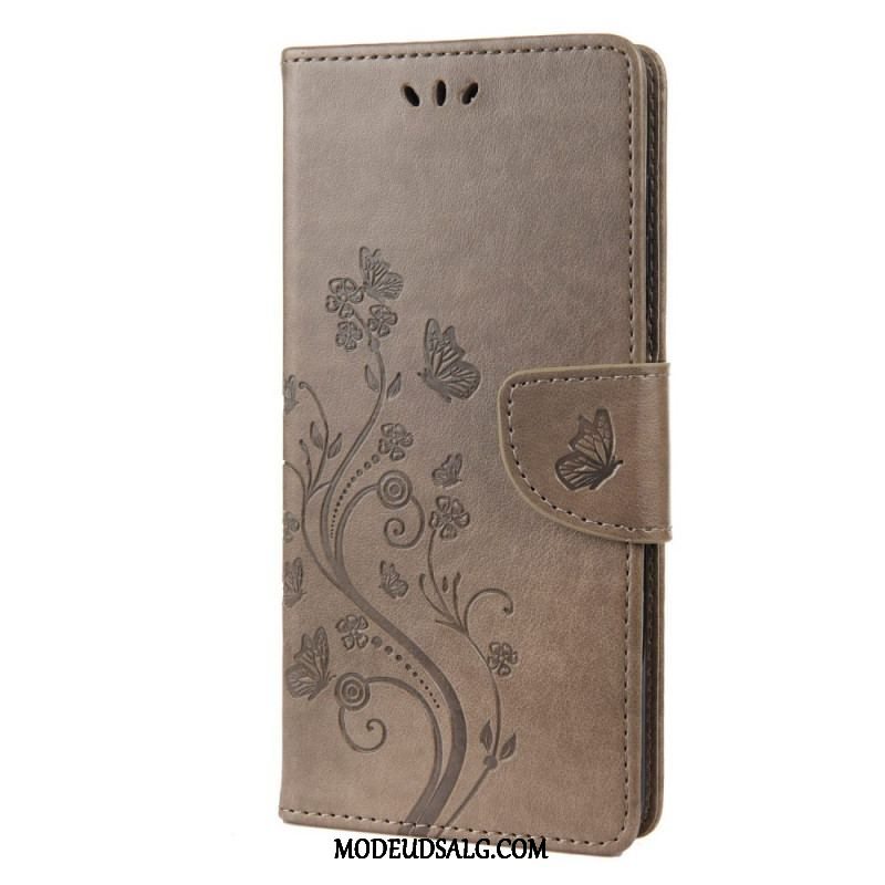 Flip Cover Sony Xperia 10 IV Blomster Og Sommerfugle