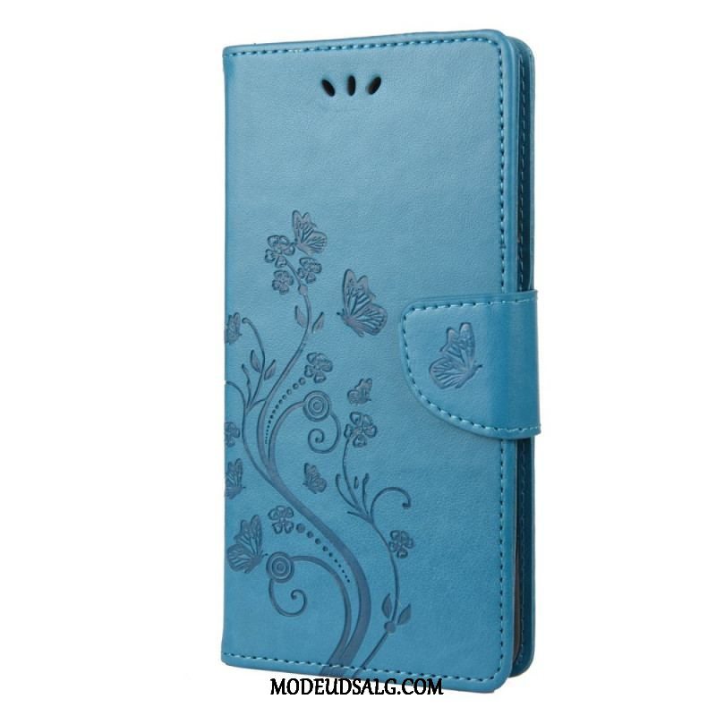 Flip Cover Sony Xperia 10 IV Blomster Og Sommerfugle