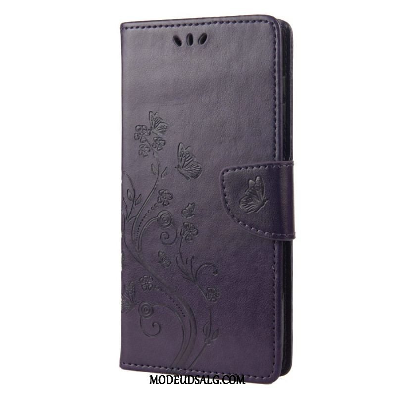 Flip Cover Sony Xperia 10 IV Blomster Og Sommerfugle