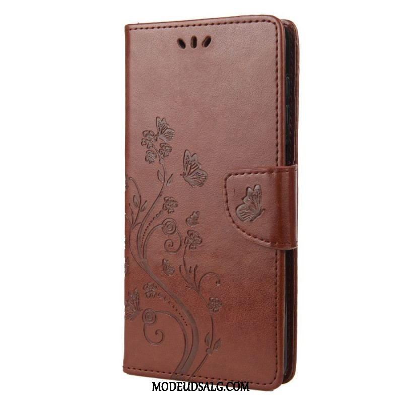 Flip Cover Sony Xperia 10 IV Blomster Og Sommerfugle