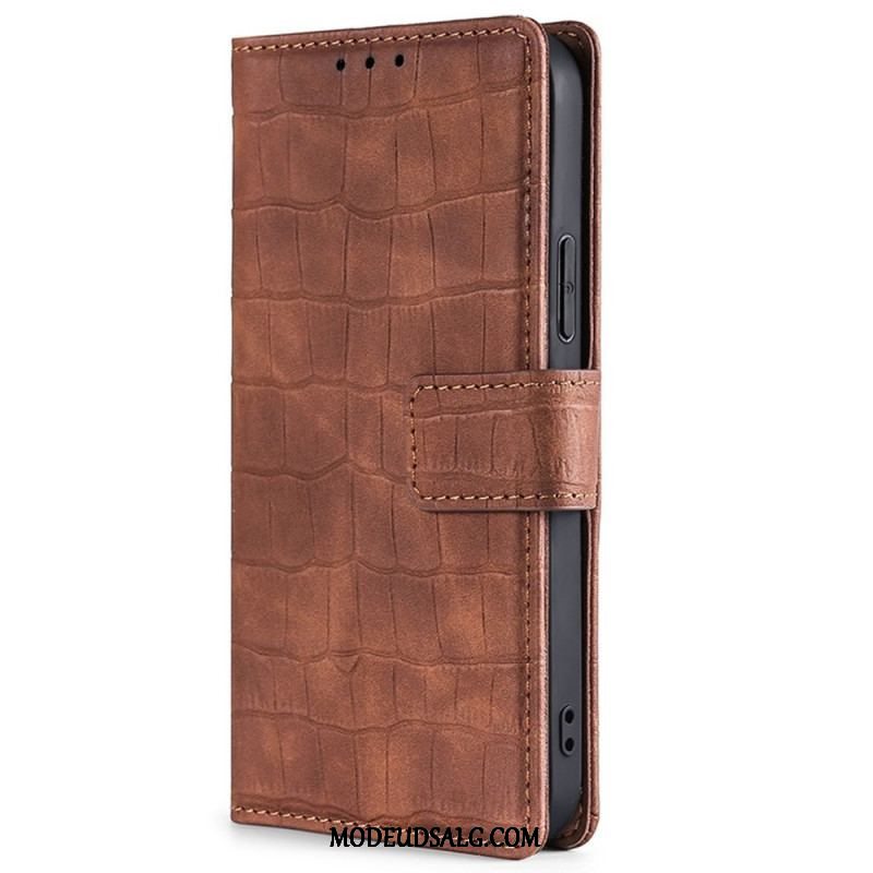 Flip Cover Sony Xperia 10 IV Krokodillehudstil