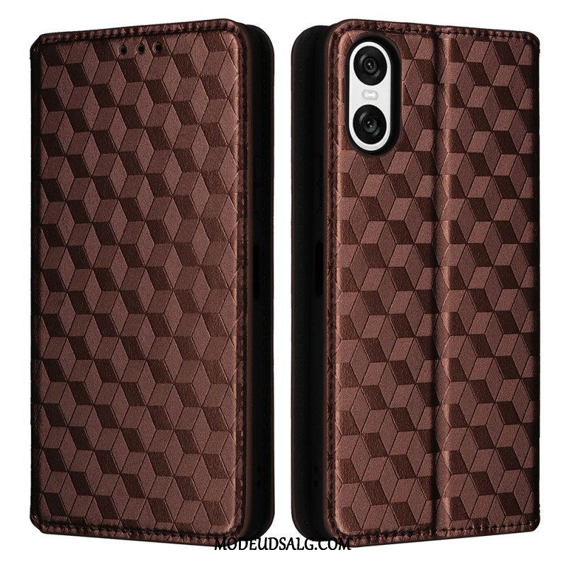 Flip Cover Sony Xperia 10 Vi 3d Diamanter