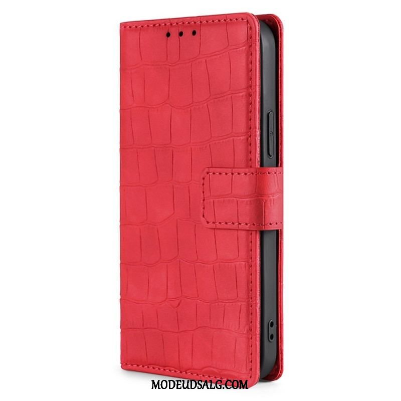 Flip Cover Sony Xperia 5 IV Krokodillehudstil