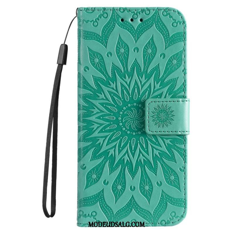 Flip Cover Sony Xperia 5 IV Mandala Sun Med Snor