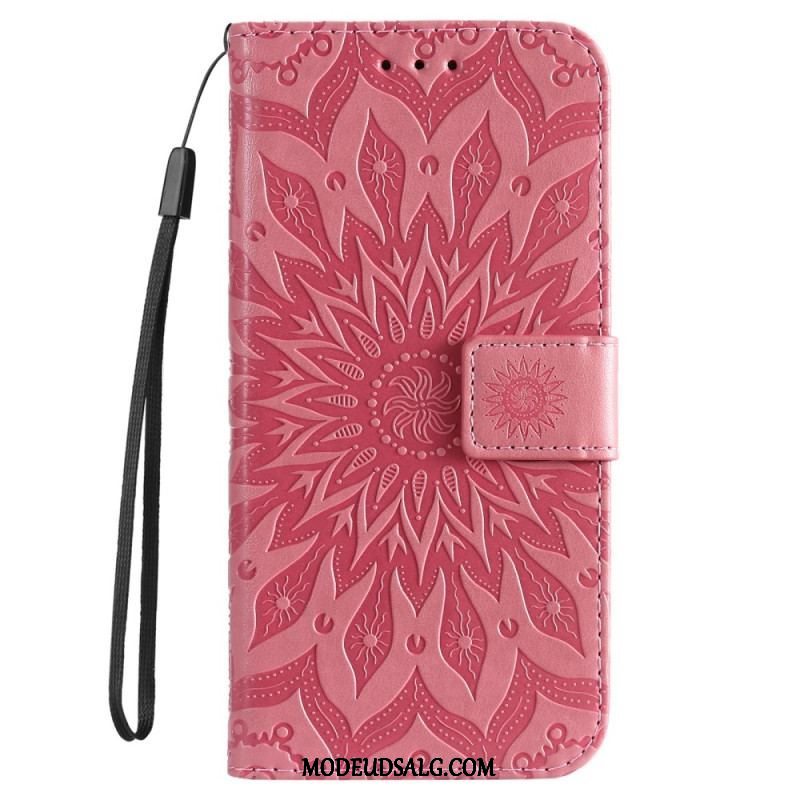 Flip Cover Sony Xperia 5 IV Mandala Sun Med Snor