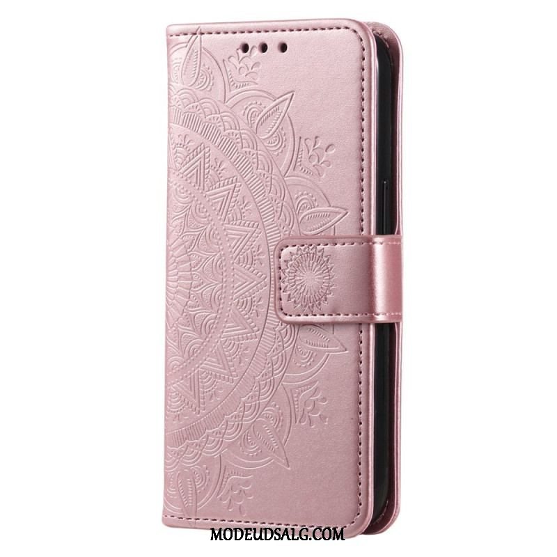 Flip Cover Sony Xperia 5 IV Med Snor Strappy Sun Mandala