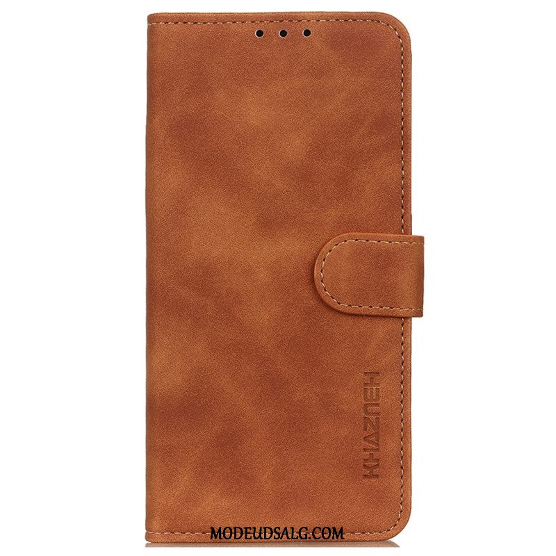 Flip Cover Til Motorola Edge 50 Fusion Khazneh Retro Tegnebog