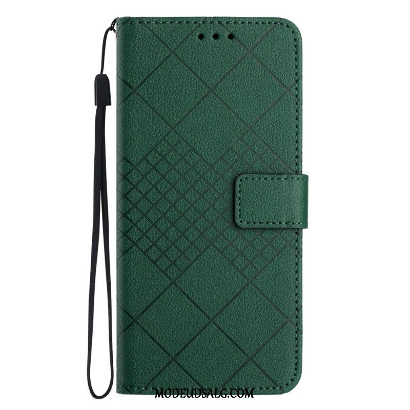 Flip Cover Til Motorola Edge 50 Neo Diamanter