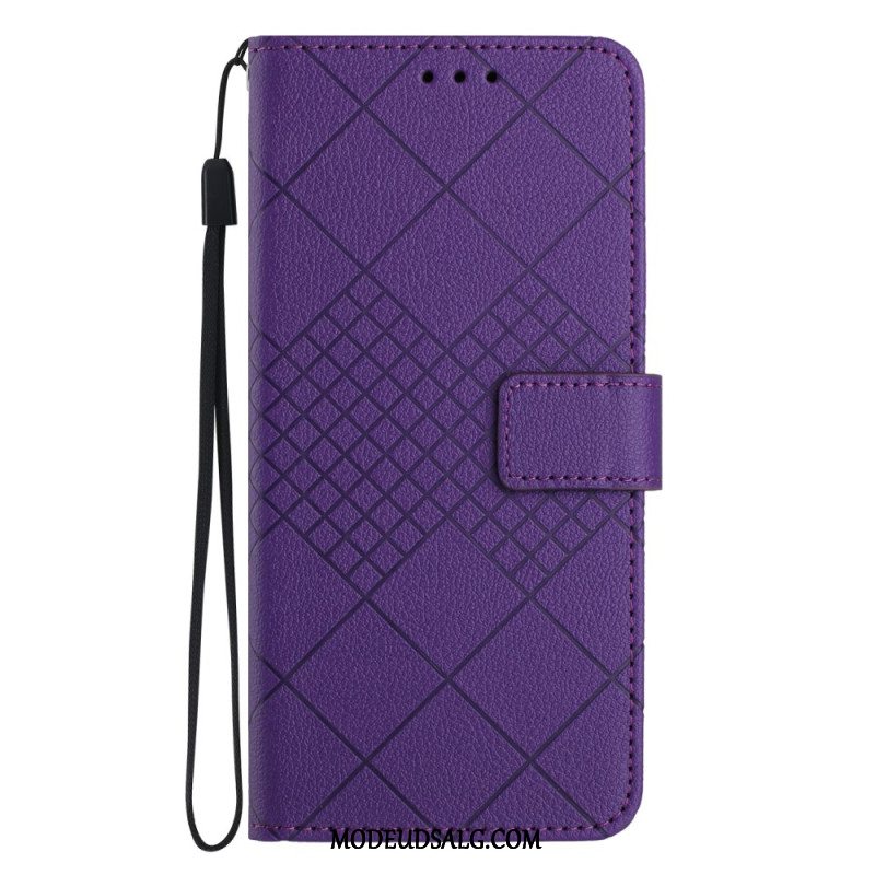 Flip Cover Til Motorola Edge 50 Neo Diamanter