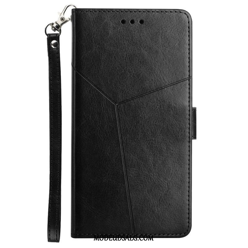 Flip Cover Til Oneplus 12r Y Strap Design