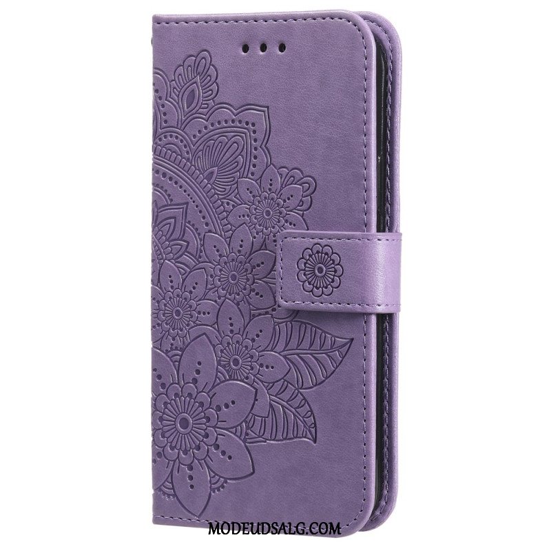 Flip Cover Til Oppo Reno 12 5g Mandala Print Med Rem