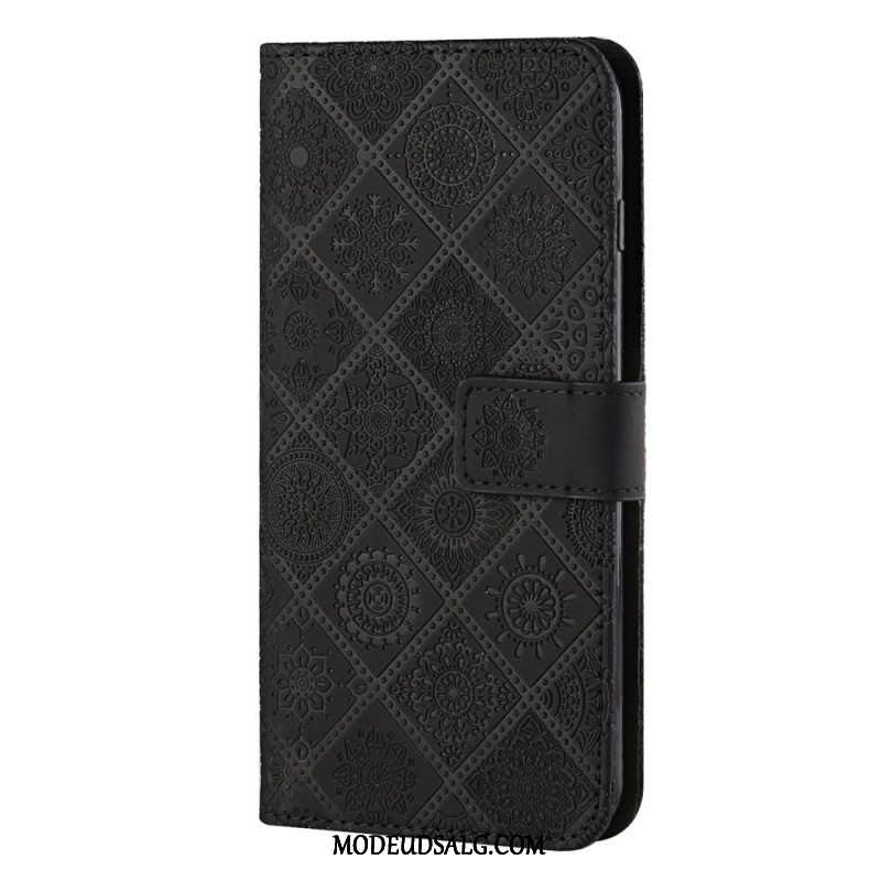 Flip Cover Til Samsung Galaxy A15 5g Patchwork Mandalaer Med Rem