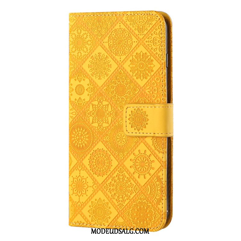 Flip Cover Til Samsung Galaxy A15 5g Patchwork Mandalaer Med Rem