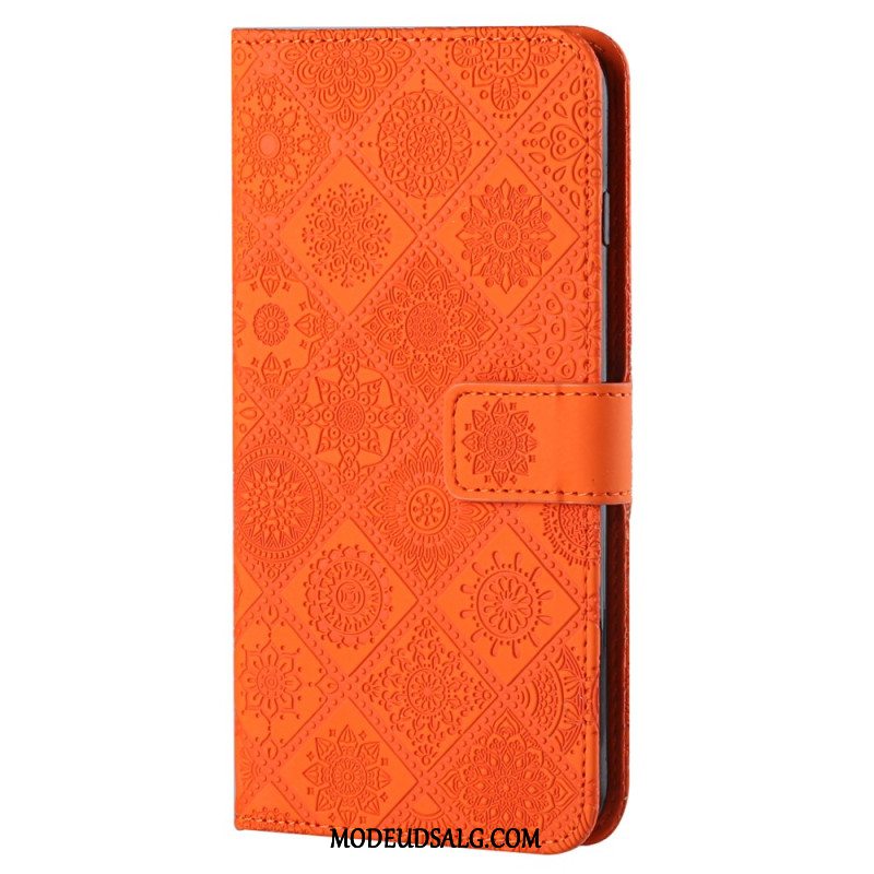 Flip Cover Til Samsung Galaxy A15 5g Patchwork Mandalaer Med Rem