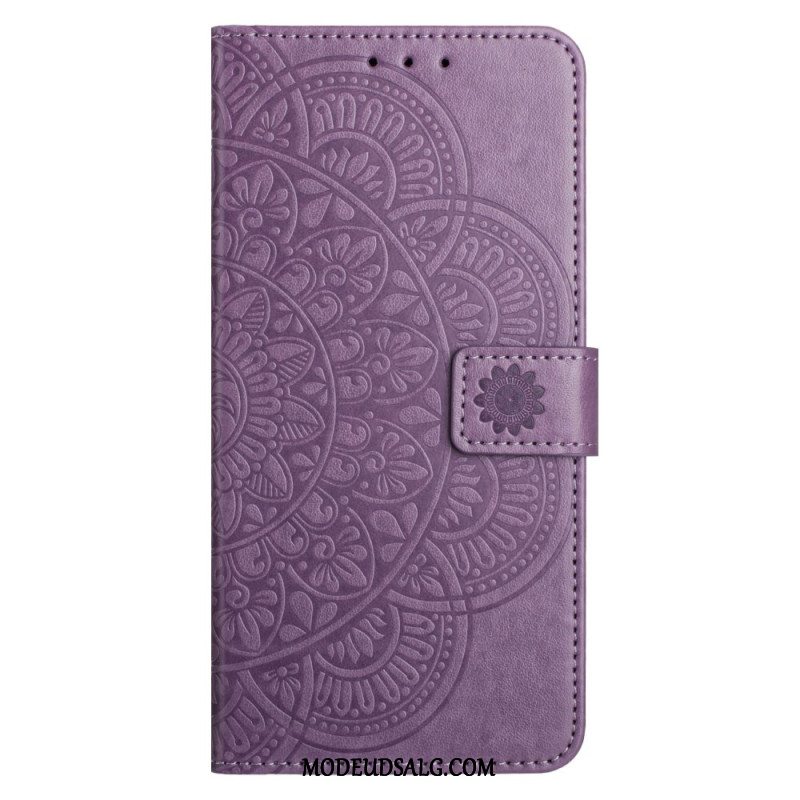 Flip Cover Til Samsung Galaxy A16 5g Mandala Design Med Snor