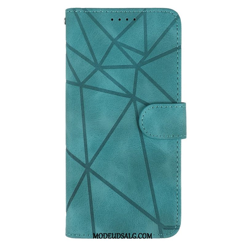 Flip Cover Til Samsung Galaxy A16 5g Ruskindseffektlinjer