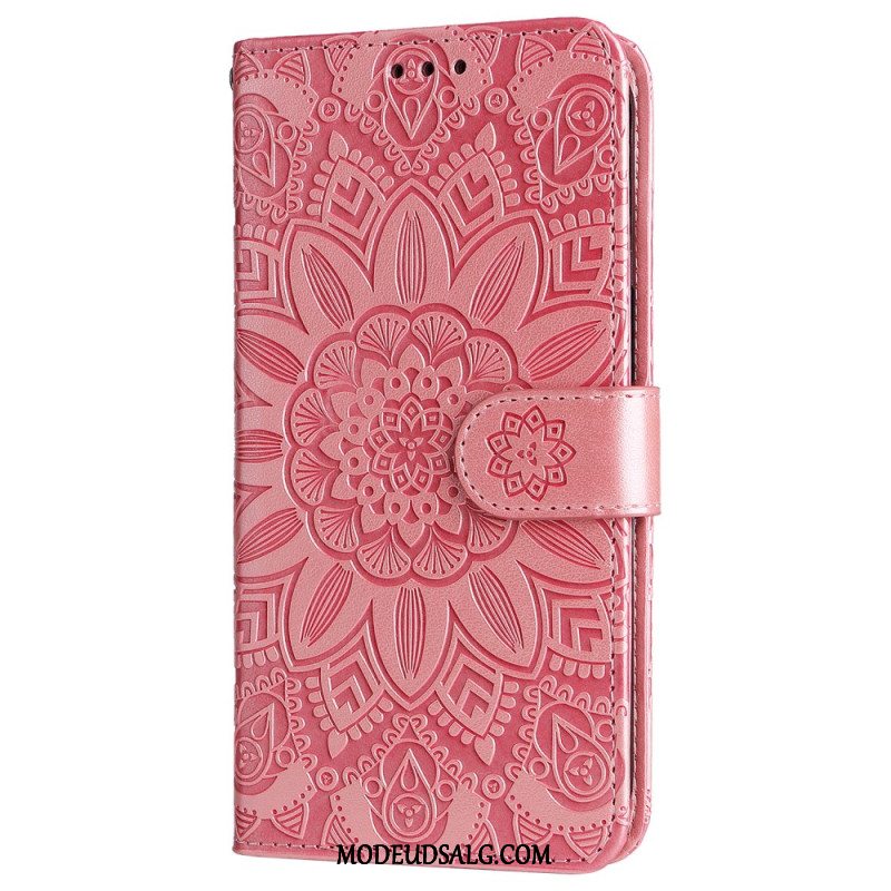 Flip Cover Til Samsung Galaxy S24 5g Flamboyant Mandala Med Rem