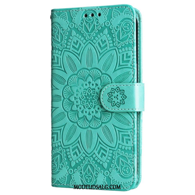 Flip Cover Til Samsung Galaxy S24 5g Flamboyant Mandala Med Rem