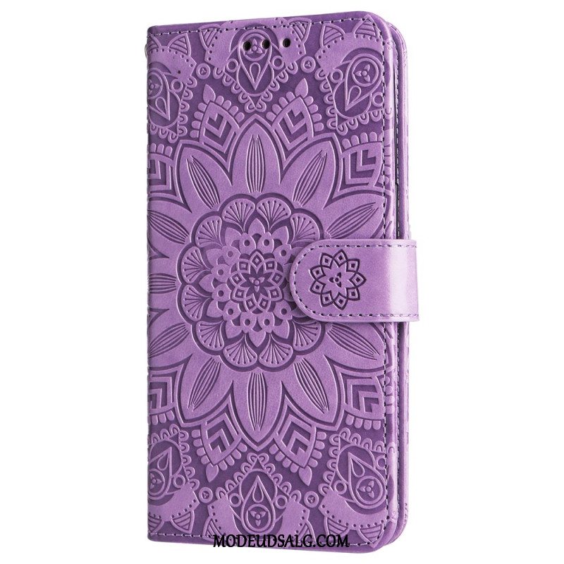 Flip Cover Til Samsung Galaxy S24 5g Flamboyant Mandala Med Rem