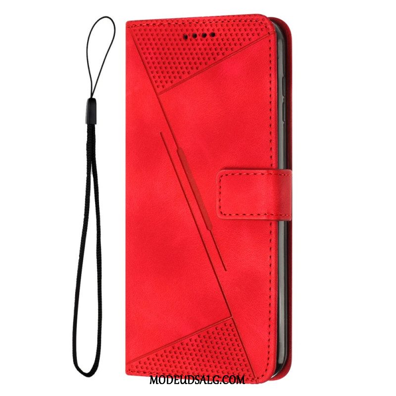 Flip Cover Til Samsung Galaxy S24 5g Geometrisk Design