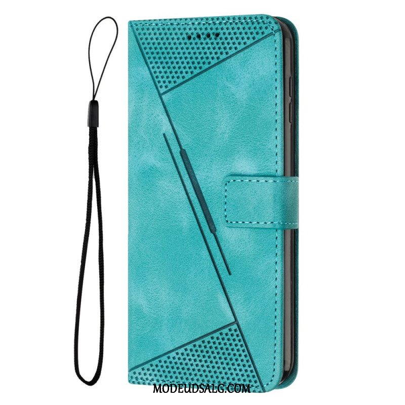 Flip Cover Til Samsung Galaxy S24 5g Geometrisk Design