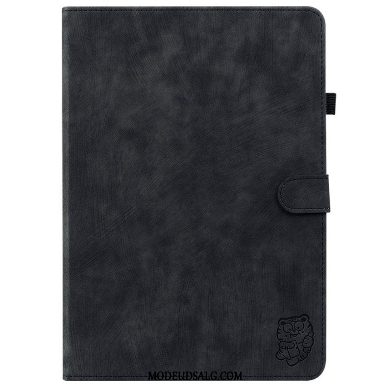 Flip Cover Til Samsung Galaxy Tab S9 Tigermønster