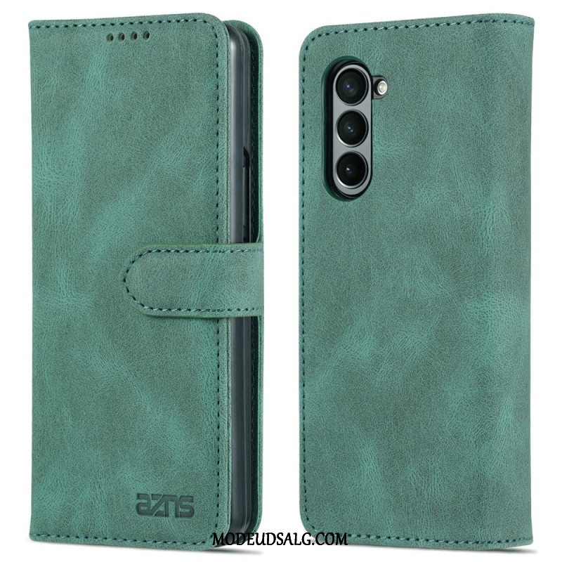 Flip Cover Til Samsung Galaxy Z Fold 5 Azns Lædereffekt