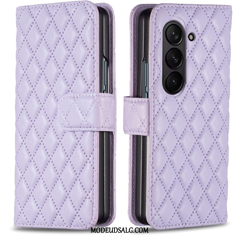 Flip Cover Til Samsung Galaxy Z Fold 5 Klassisk Quiltet