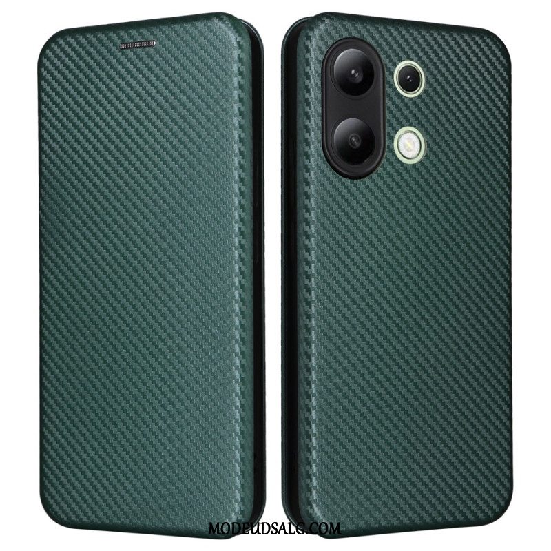 Flip Cover Til Xiaomi Redmi Note 13 4g Kulfiber