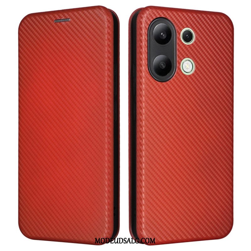 Flip Cover Til Xiaomi Redmi Note 13 4g Kulfiber